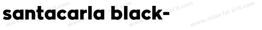 santacarla black字体转换